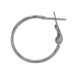 Omega Flip-up Plain Hoops in Sterling Silver Omega Flip-up Plain Hoops in Sterling Silver